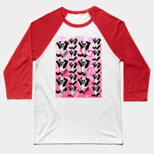 Pick me up panda pink hearts Baseball T-Shirt